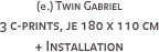 (e.) Twin Gabriel
3 c-prints, je 180 x 110 cm
+ Installation


